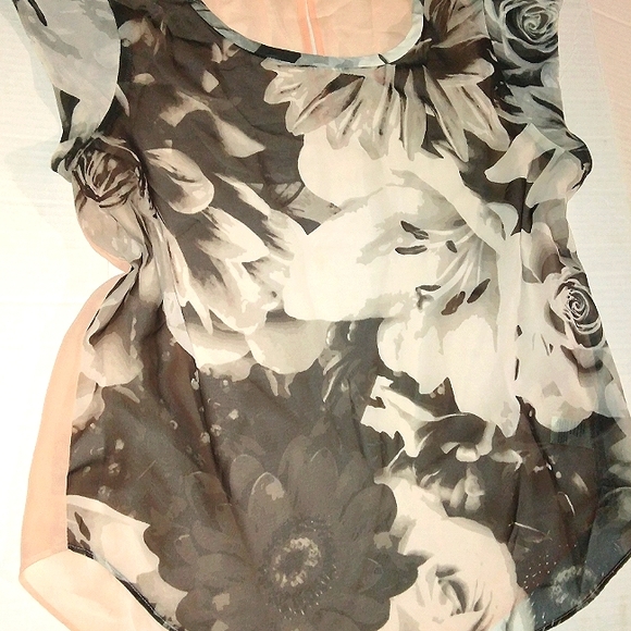 Gorgeous AMERICAN EAGLE Colorblock Floral Print Blouse ~Medium~ - Picture 13 of 16